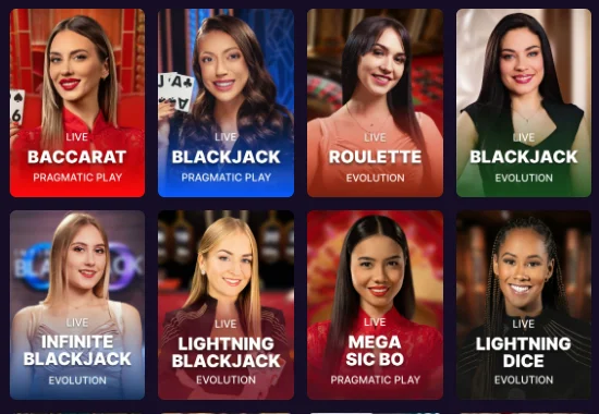 Live Dealer Titles at SpinBit Casino NZ